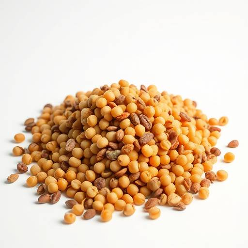 A variety of plant-based protein sources including lentils, chickpeas, nuts, and seeds